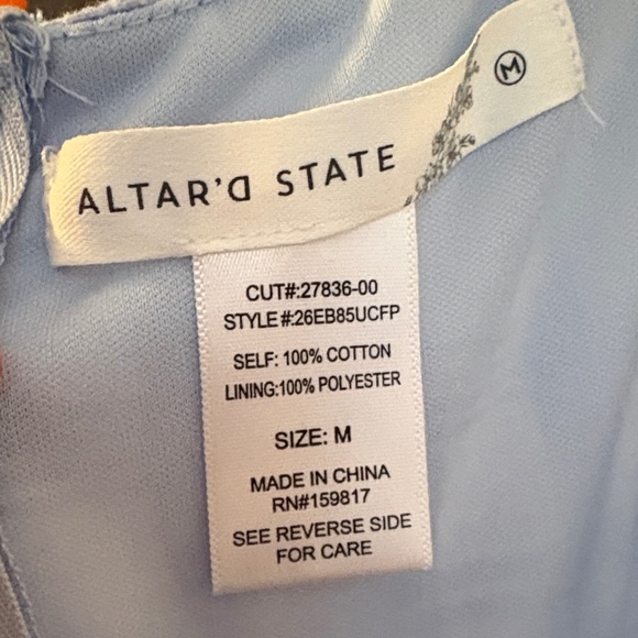 Altar'd State Blue Striped Dress - Picture 2 of 2